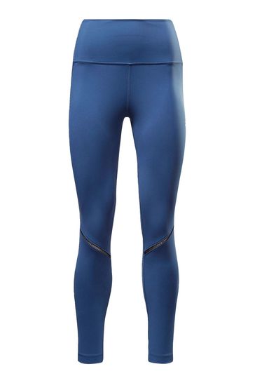 Buy Reebok Blue Lux Perform Perforated Leggings from Next Luxembourg