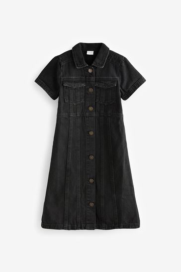 Buy Maxi Length Black Fitted Denim Dress 3 16yrs from Next Singapore