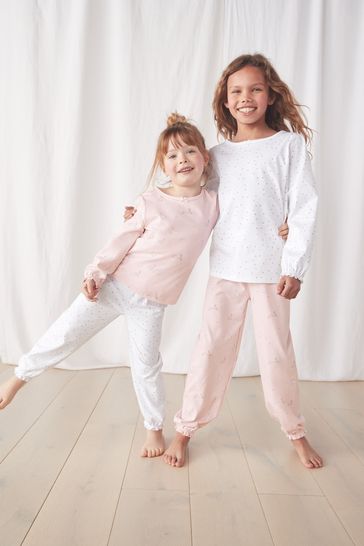 Buy The White Company Bunnies Hearts White Pyjamas 2 Sets from Next Belgium