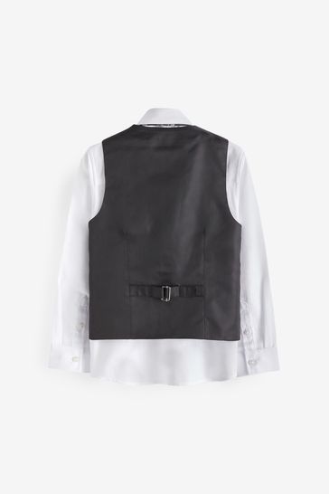 Buy Grey Waistcoat Shirt Tie Set 12mths 16yrs from Next