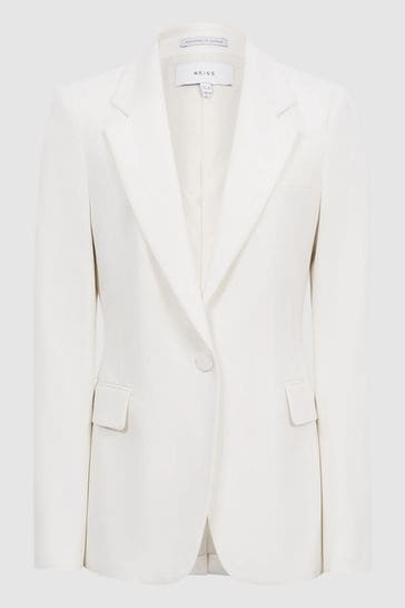Womens white cheap tuxedo blazer