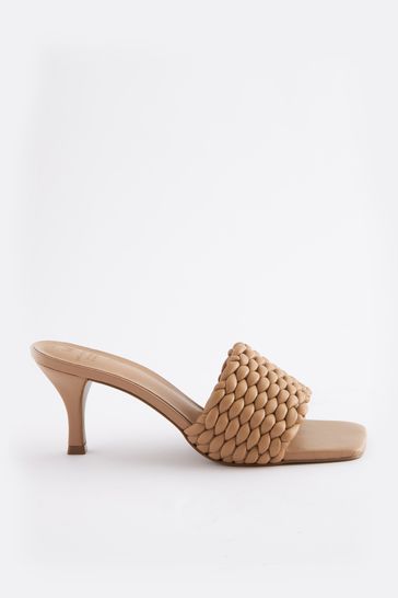 Leather hotsell tan mules