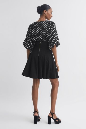 Buy Florere Polka Dot Mini Skater Dress from Next Luxembourg