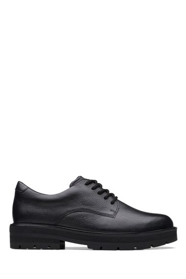 Buy Clarks Black Multi Fit Leather Prague Lace Shoes from Next Spain