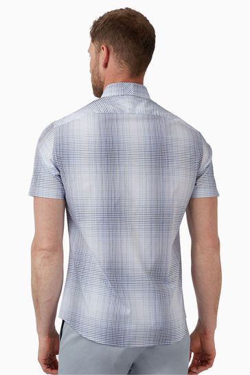 Buy Jeff Banks Blue Short Sleeve Check Shirt from Next Ireland