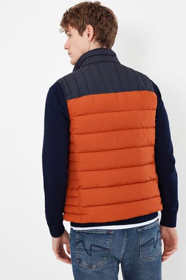 Buy Joules Orange Go To Padded Gilet from Next Luxembourg