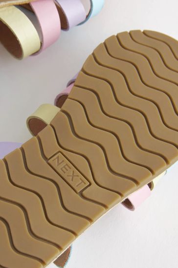 Buy Rainbow Leather Multi strap Sandals from Next Singapore