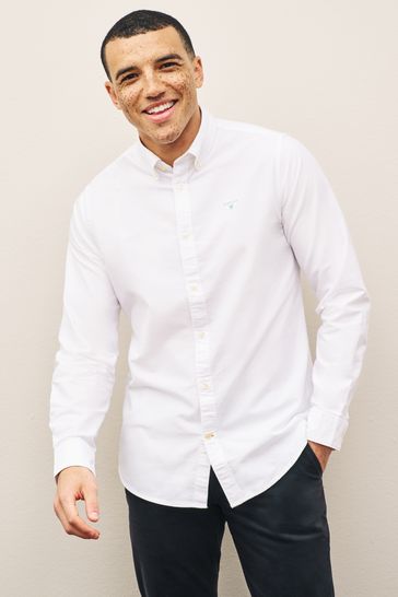 Barbour white shop oxford shirt