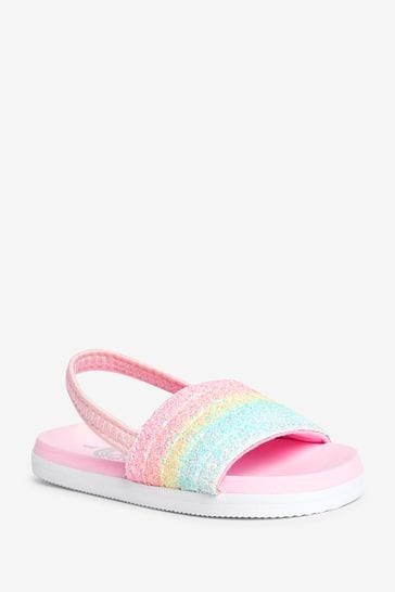 Pink sales sparkly sliders