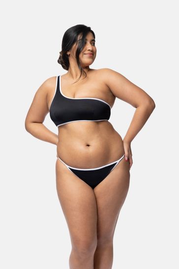 Buy Dorina Bandol Black Eco Light Padded One Shoulder Bikini