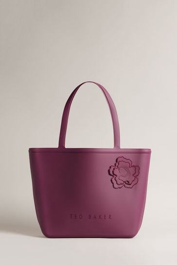 Ted Baker Large Purple Jelliez Flower Silicone Tote