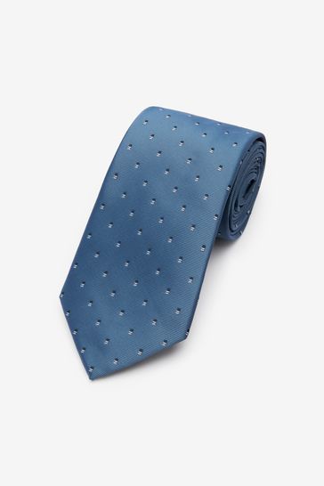 Blue Spot Pattern Tie