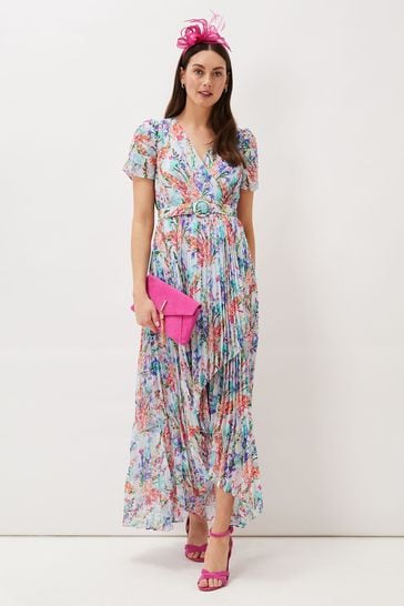 Phase Eight Pink Cleo Floral Midaxi Dress