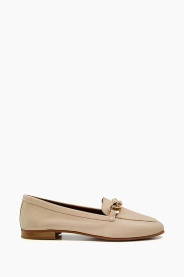 Dune gold top loafers