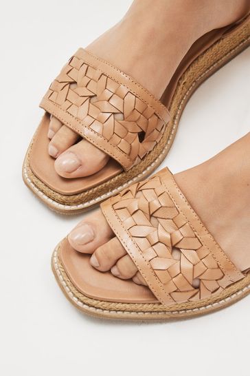 Trunca - Brown Leather Sandals | ALOHAS