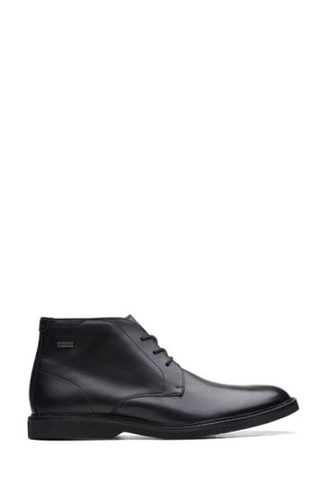Clarks Black Leather Atticuslthigtx Boots