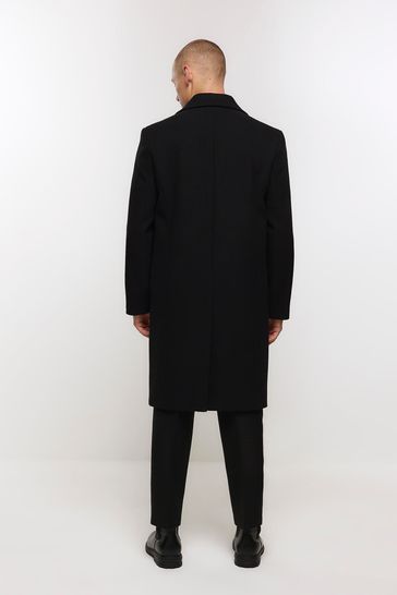 River island overcoat mens deals