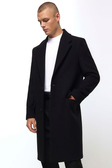 River island overcoat mens deals