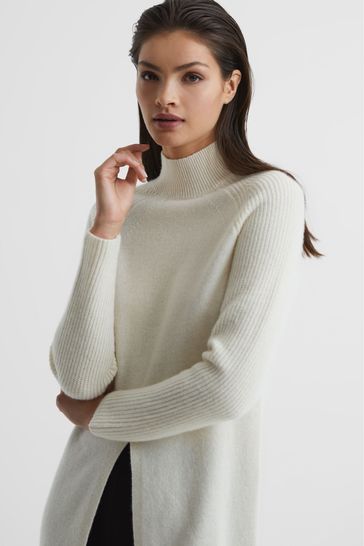 High neck wool outlet sweater