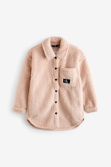 Calvin klein deals coat pink