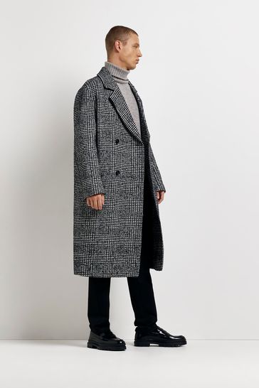 River island online houndstooth coat