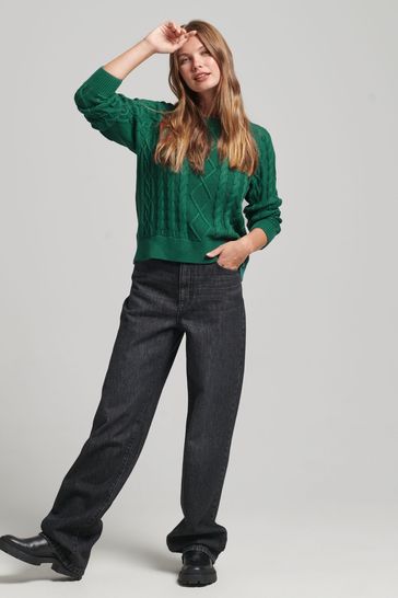 Superdry deals green jumper