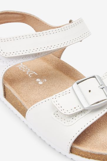 White sandals sale wide fit