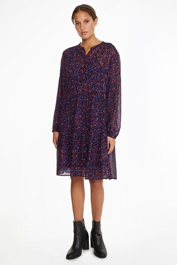 Tommy hilfiger purple dress outlet