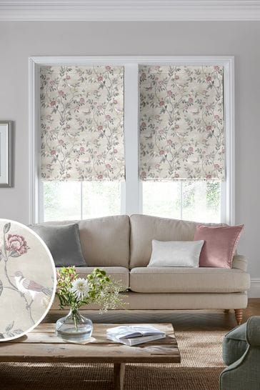 Laura Ashley Natural Eglantine Made To Measure Roman Blinds