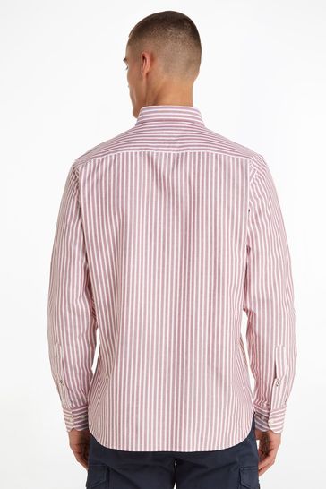 Buy Tommy Hilfiger Red Oxford Stripe Shirt from Next Luxembourg