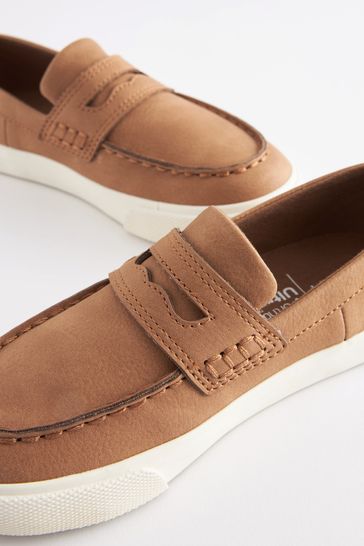 Tan slip on shoes best sale