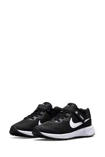 Buy Black White Nike Revolution 6 Flyease Youth Trainers from Next Latvia