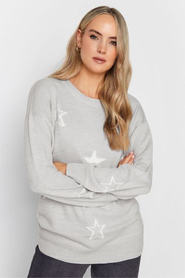 Grey jumper with white stars top