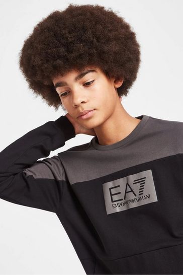 Boys shop ea7 sweatshirt