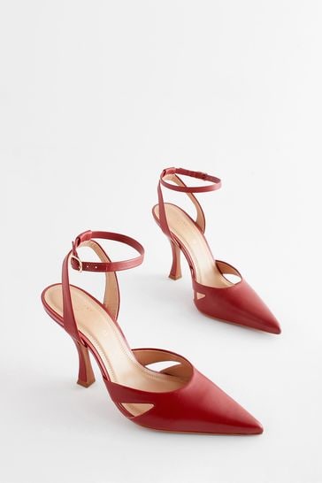 Leather cut out clearance shoes