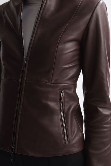 Berry sales biker jacket
