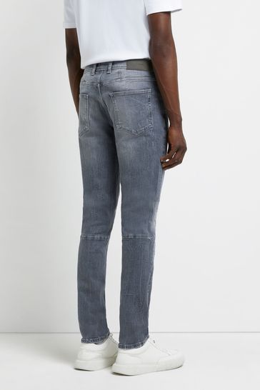 River island shop grey skinny jeans