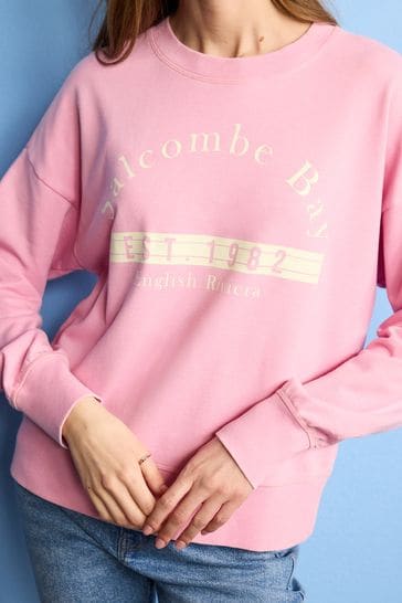 Next pink sweatshirt clearance