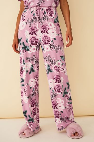 Buy F&F Pink Floral/Plain Dawn Pants 2pk from the Next UK online shop