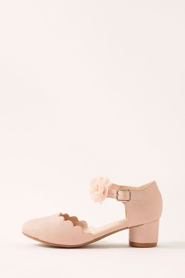 Monsoon Pink Corsage Two Part Heels
