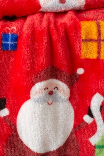 Buy Catherine Lansfield Red Teddy Santa s Christmas Presents Warm