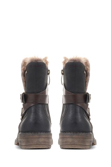 Ruban shearling biker boot shop