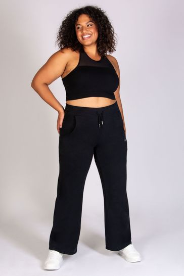 Black Wide Leg Joggers in Cargo Style | Womens Leisurewear | Pineapple