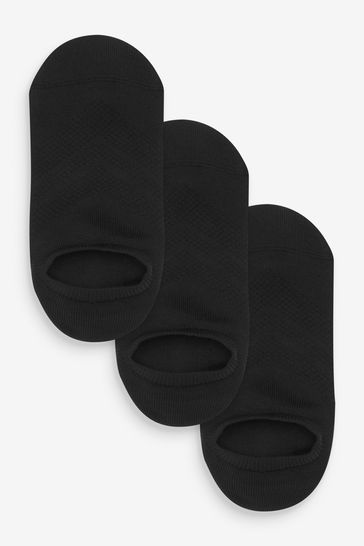 Black Low Rise Trainer Socks 3 Pack