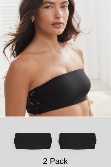 Lace back bandeau bra new arrivals