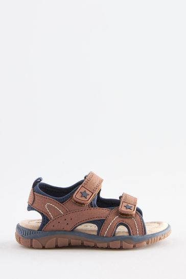 Buy Tan Brown Touch Fastening Trekker Sandals from Next Denmark