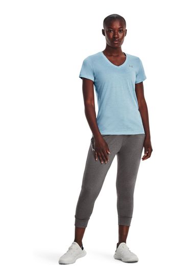 Under armour white v neck t shirt discount