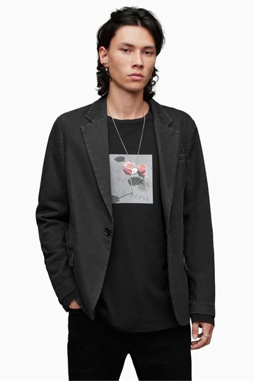 AllSaints Mercier Black Jacket