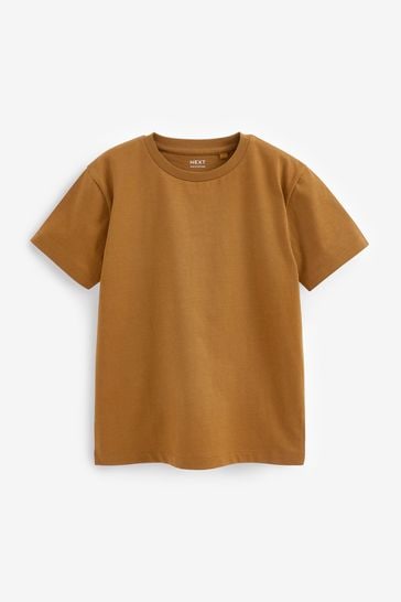 Tan Brown Short Sleeve T-Shirt (3-16yrs)