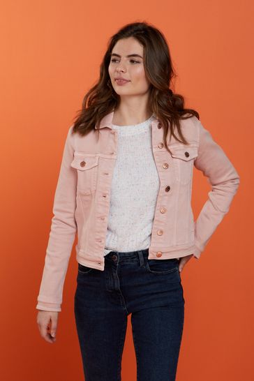Blush denim jacket outlet
